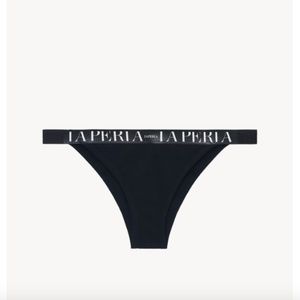 Brazilian brief in black stretch cotton - NEW WITH TAGS!